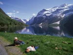 Loen lake, Sogn and Fjordane, West Norway photo